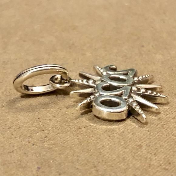 🆕 Brighton 2020 charm Silver starburst Beaded detail Limited edition NWOT - Picture 3 of 5